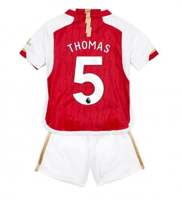 Arsenal Thomas Partey #5 Hemmakläder Barn 2023-24 Kortärmad (+ Korta byxor)